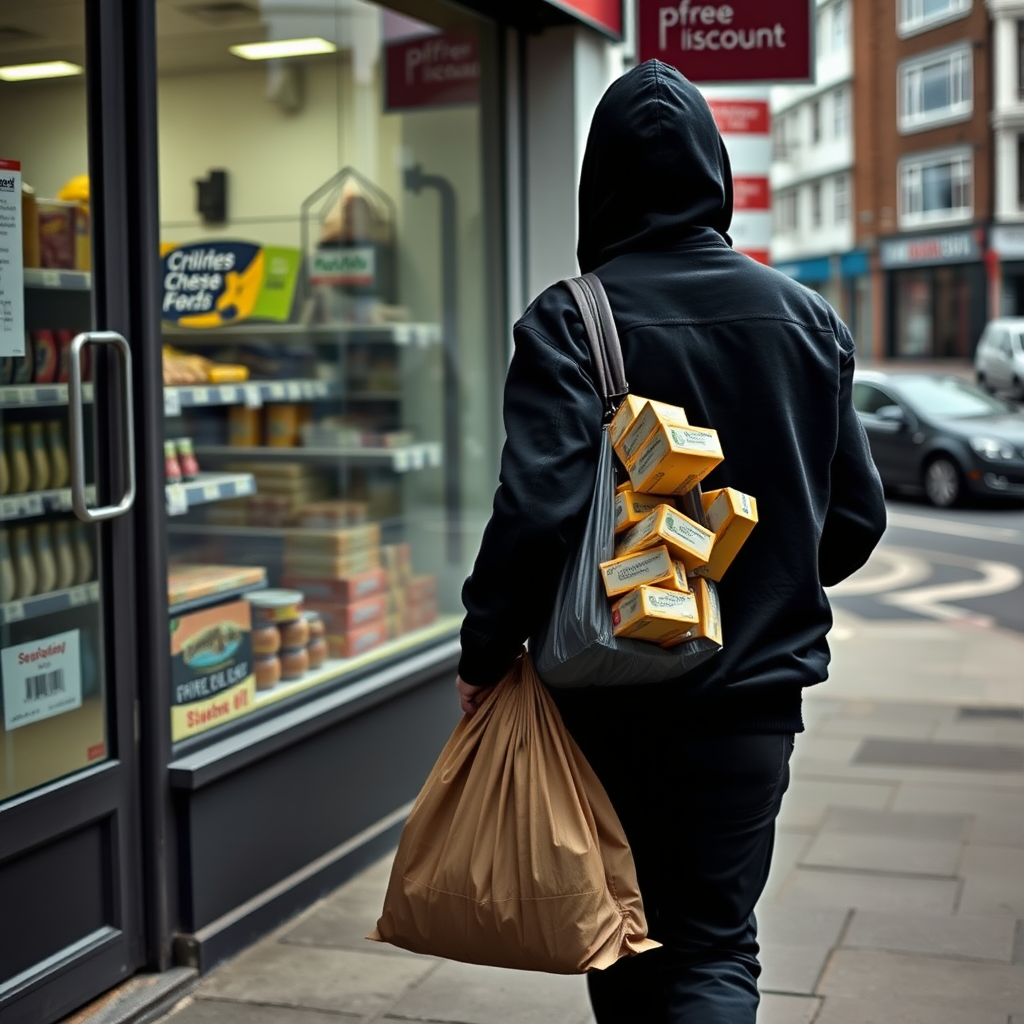 Nottingham shoplifter caught with bag full of cheese again